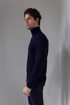 The Modena Turtleneck | Midnight Navy