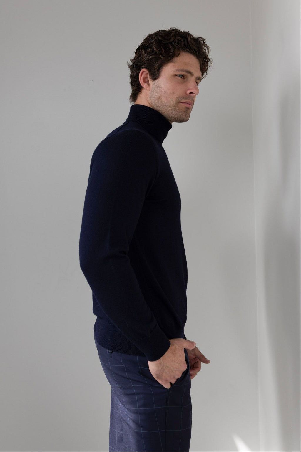 The Modena Turtleneck | Midnight Navy