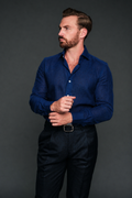 The Corso Linen Shirt | Midnight
