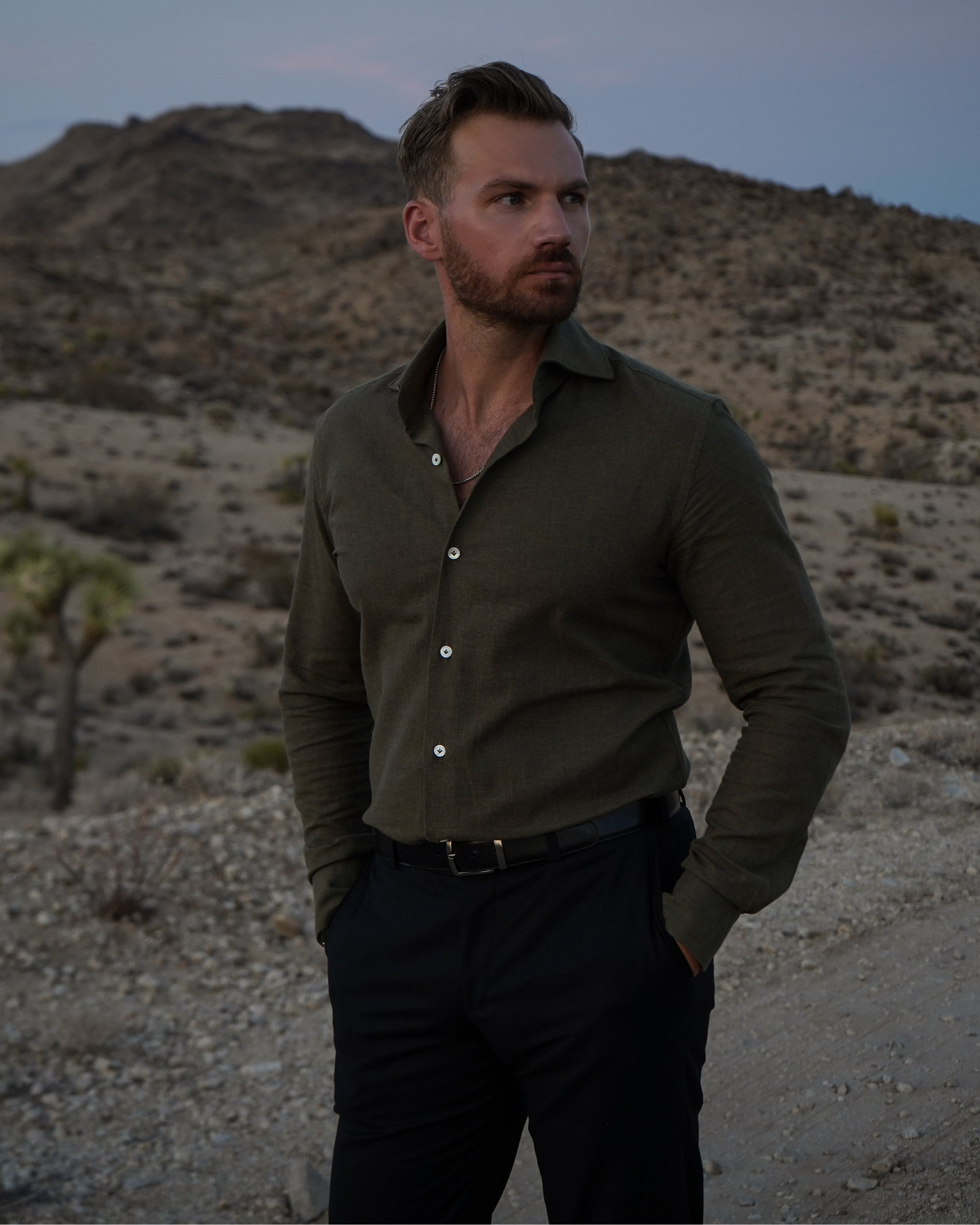 The Moretti Shirt | Dark Olive