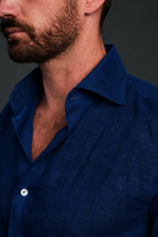 The Corso Linen Shirt | Midnight