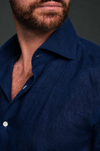 The Corso Linen Shirt | Midnight