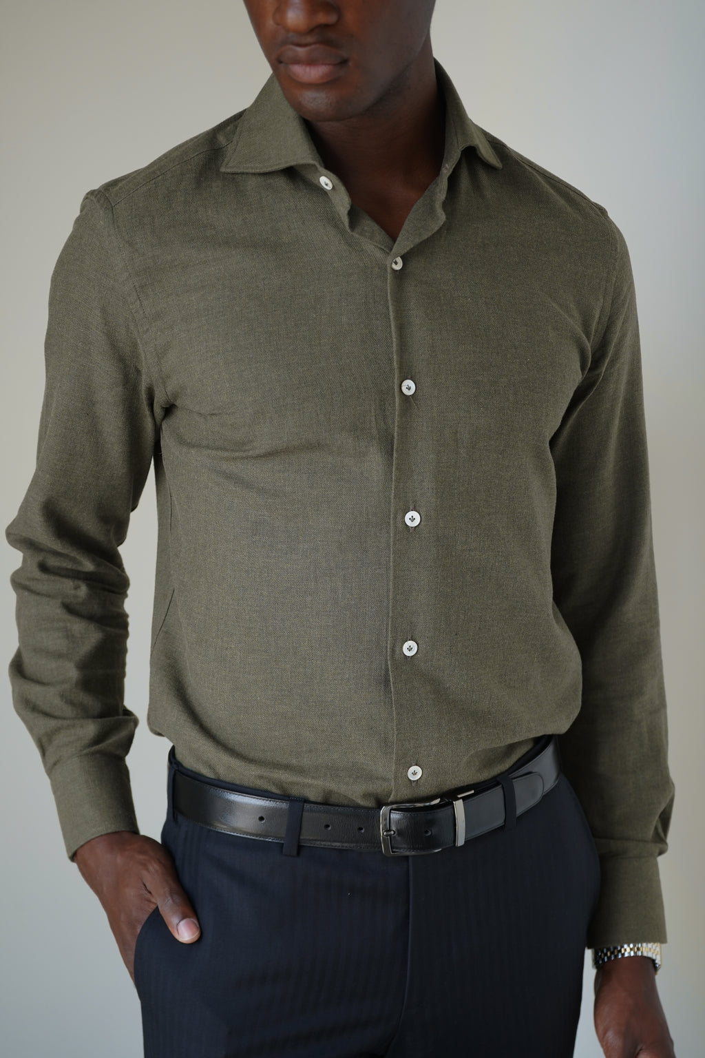 The Moretti Shirt | Dark Olive