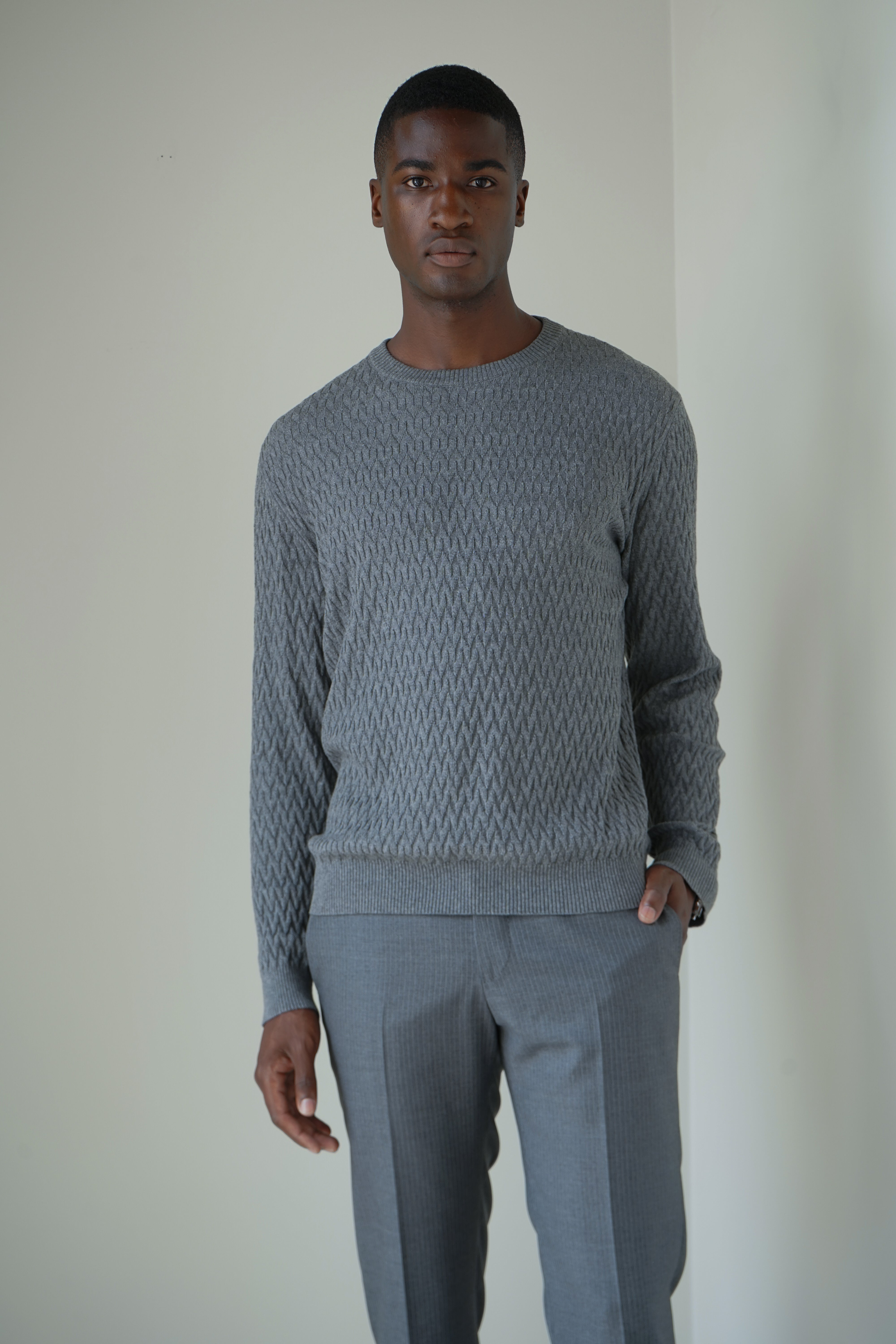 The Rosetti Sweater | Cinder Grey