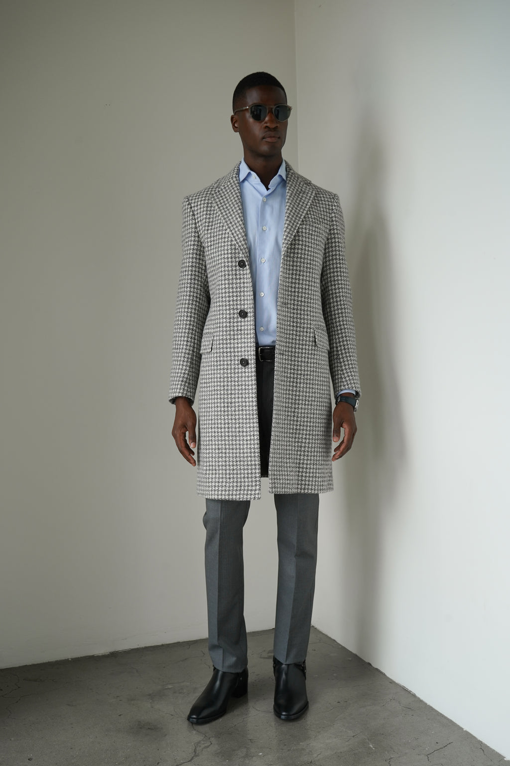 The Saviano | Ash-Ivory Houndstooth