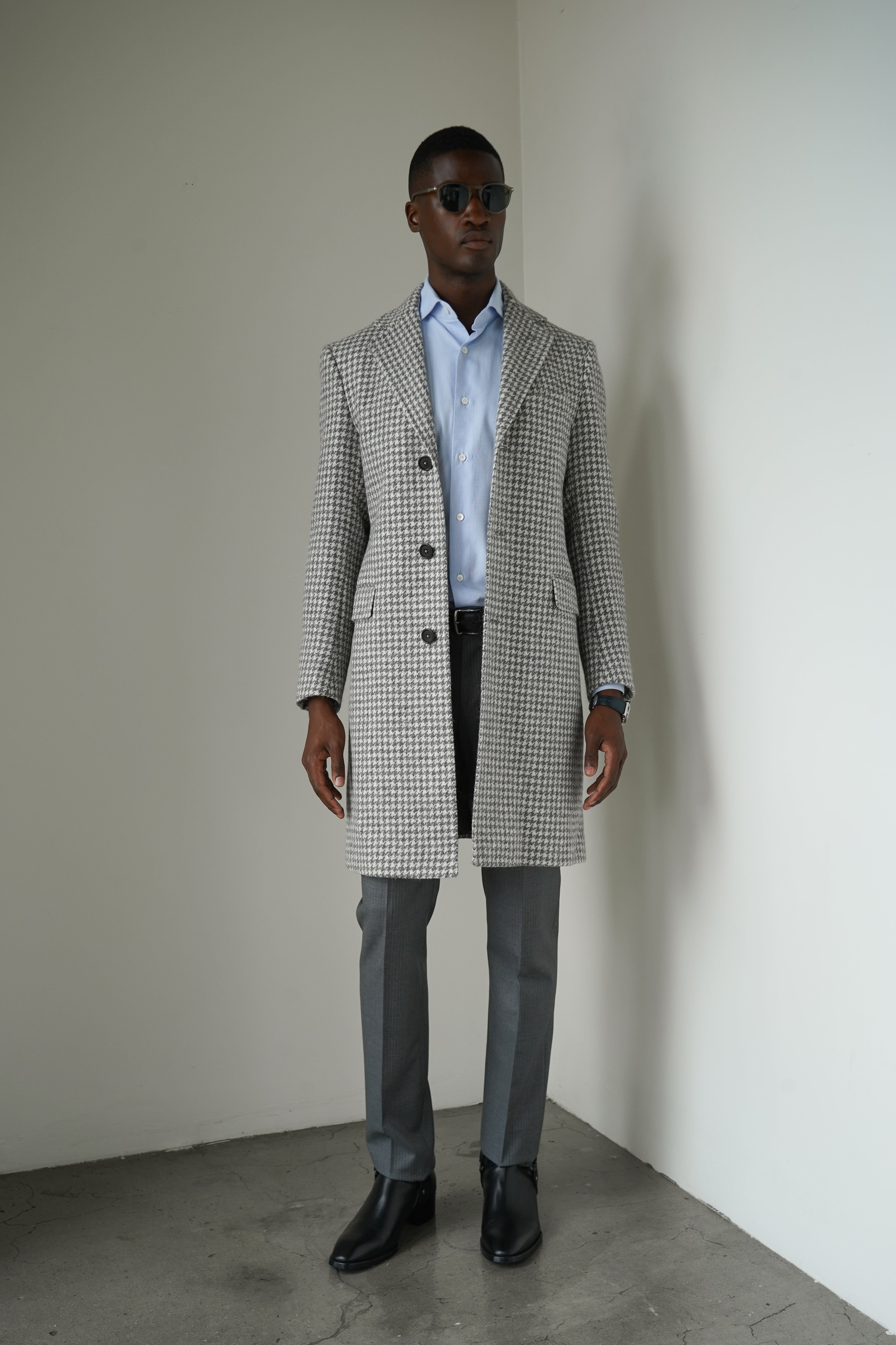 The Saviano | Ash-Ivory Houndstooth