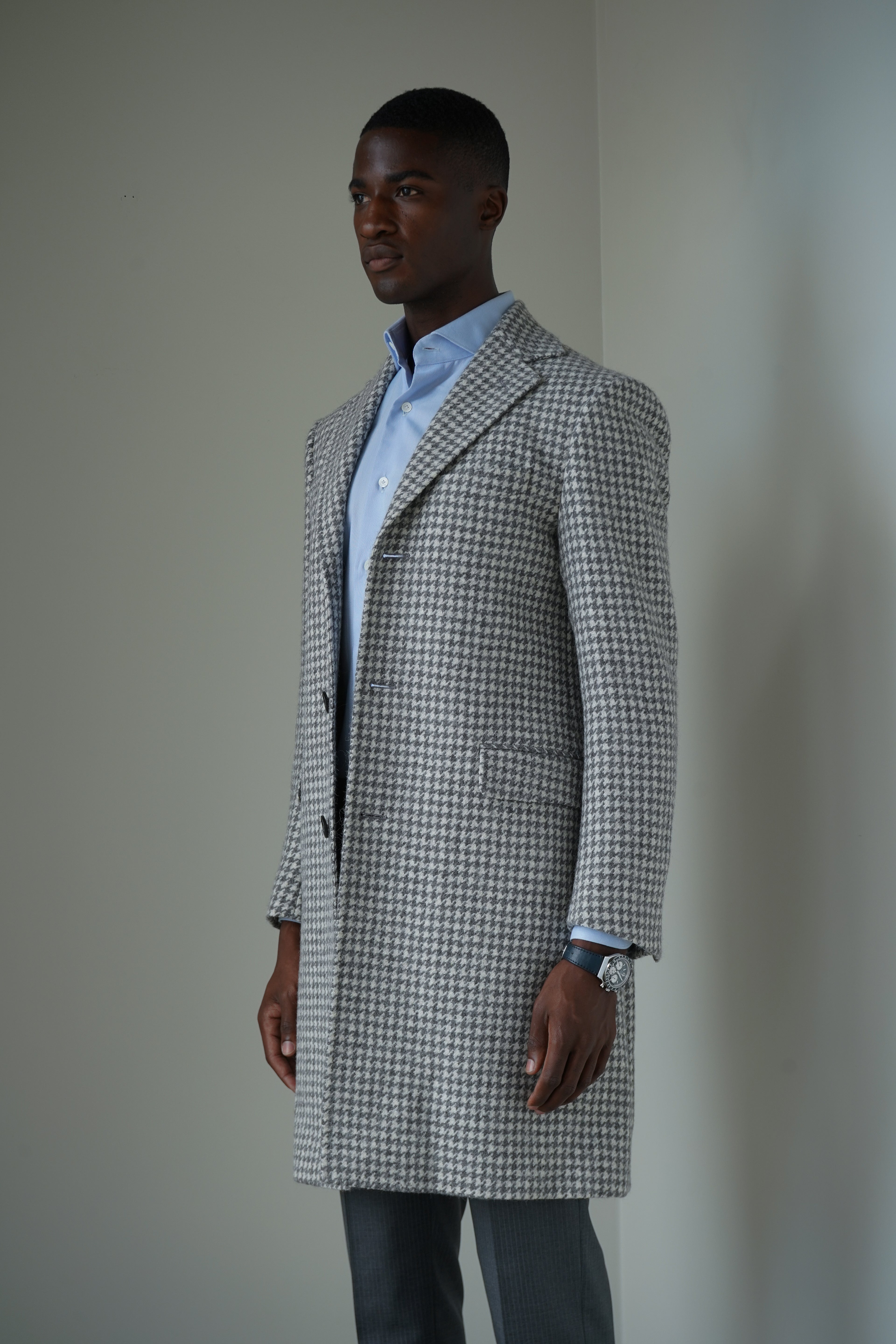 The Saviano | Ash-Ivory Houndstooth