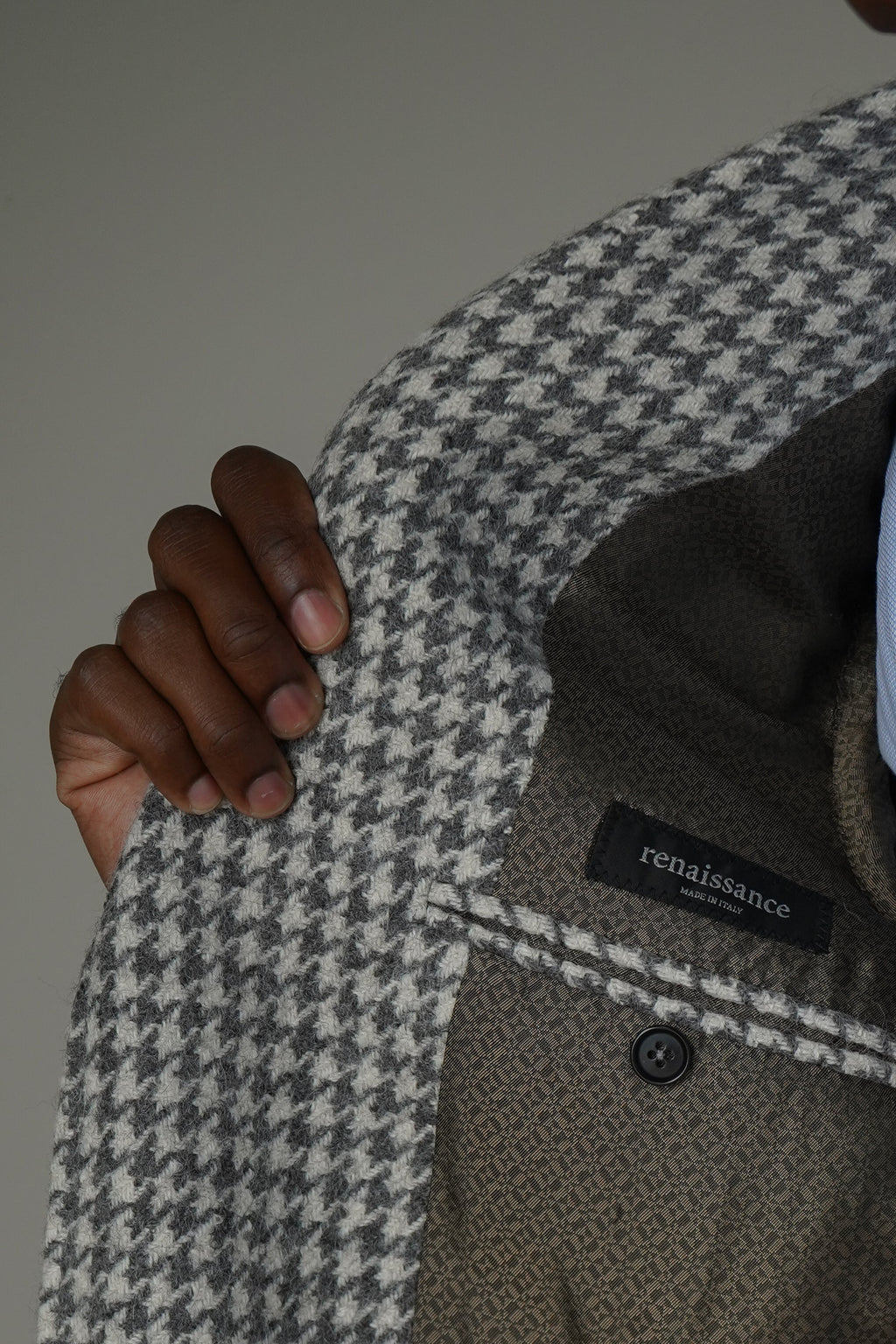 The Saviano | Ash-Ivory Houndstooth
