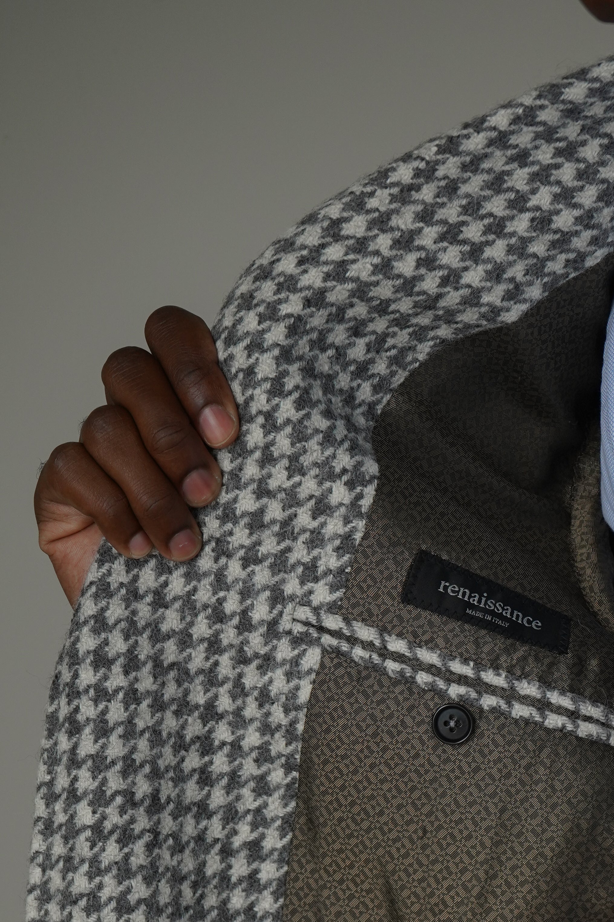 The Saviano | Ash-Ivory Houndstooth