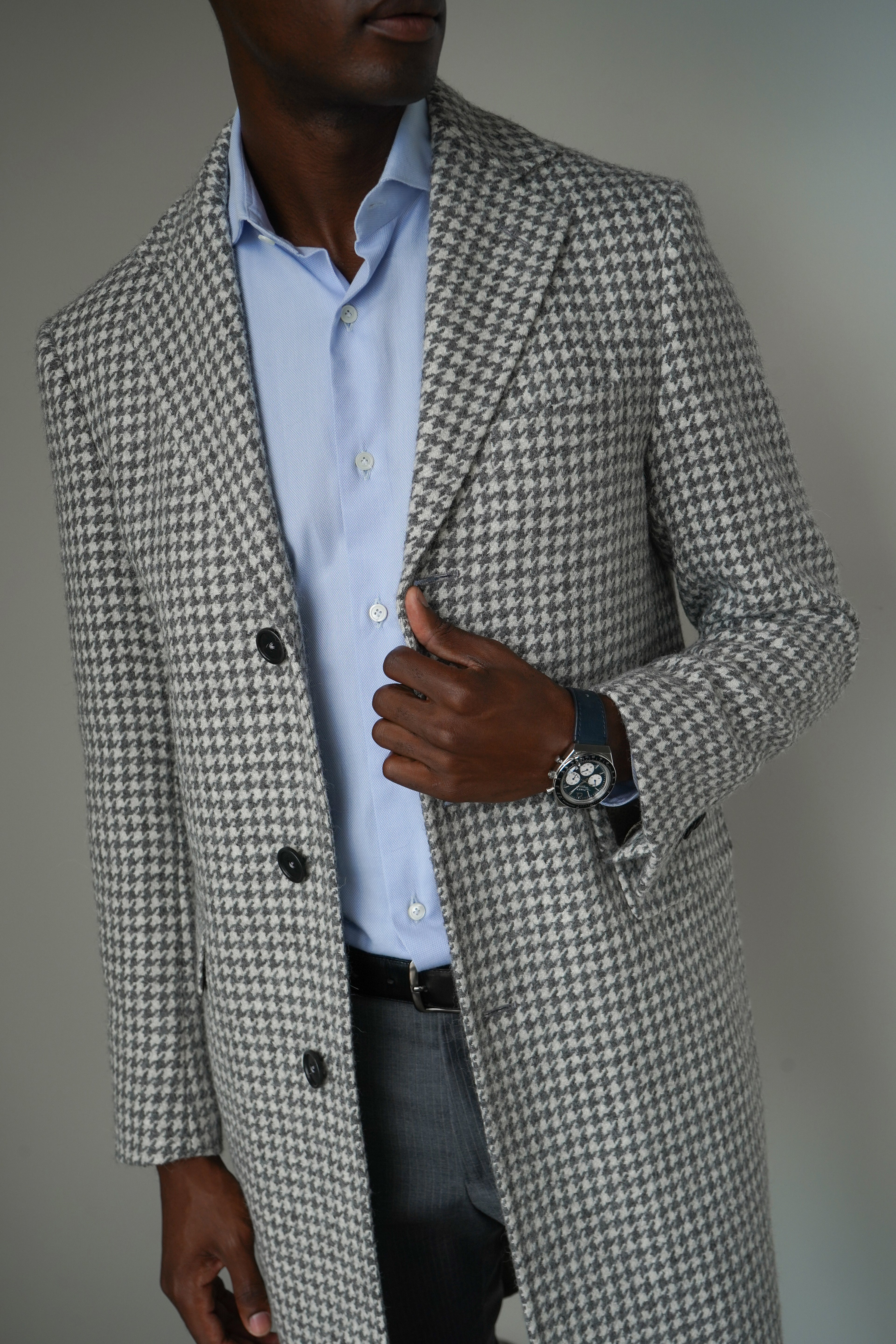 The Saviano | Ash-Ivory Houndstooth