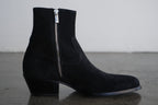 The Marlowe Boot | Black Calf Suede