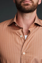 The Marino Shirt | Cognac Stripe