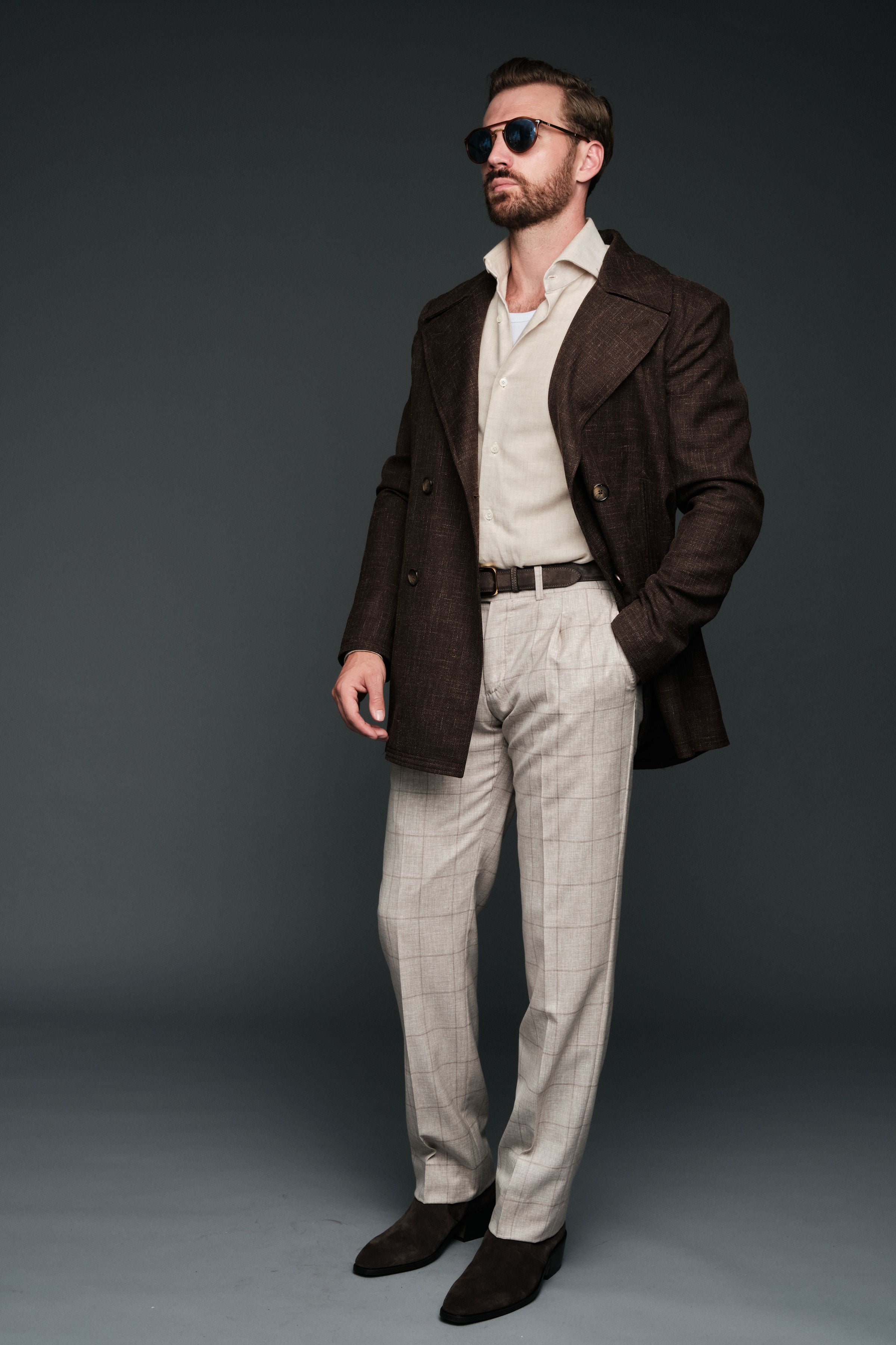 Astor Suede Belt | Tobacco