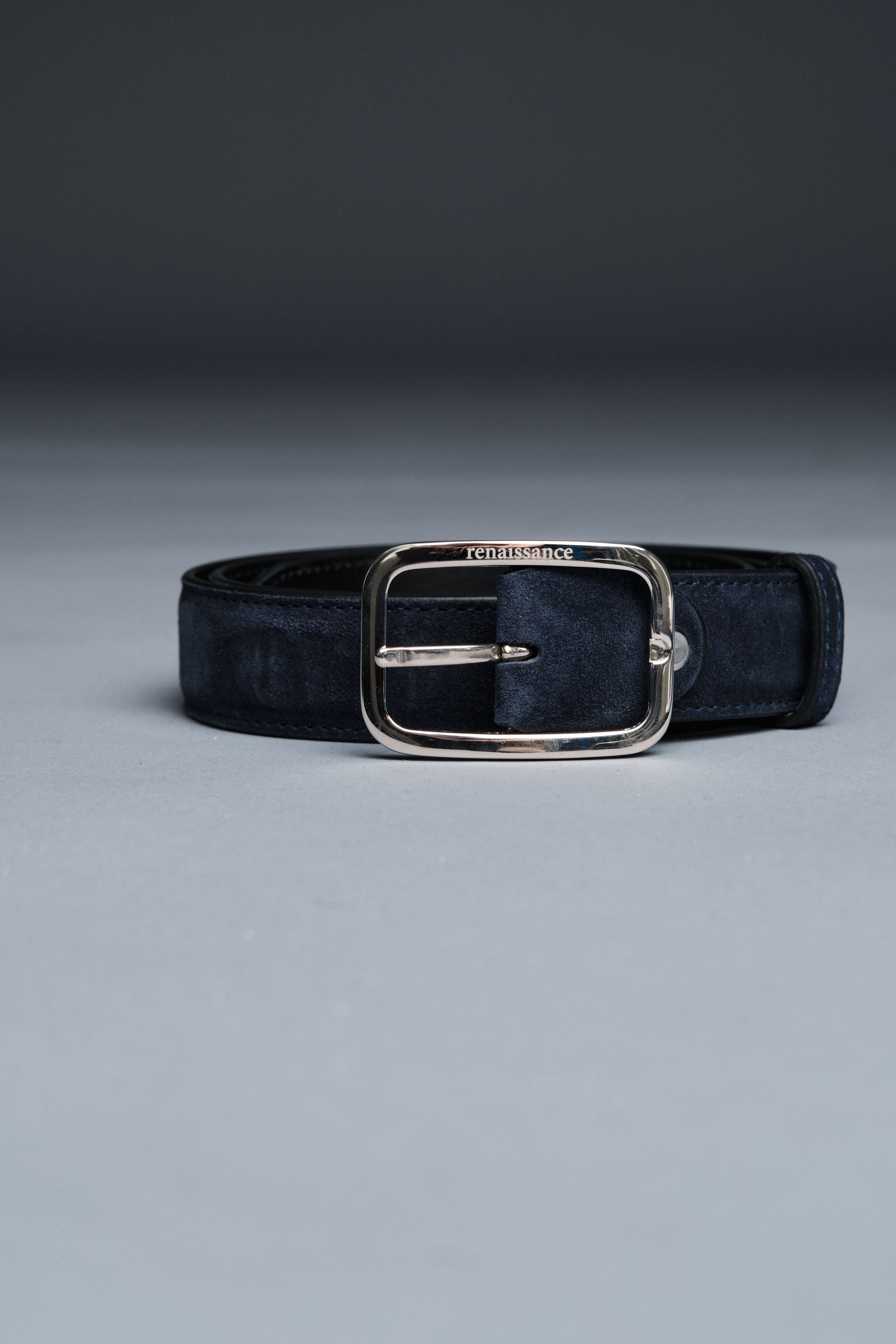 Astor Suede Belt | Midnight Navy