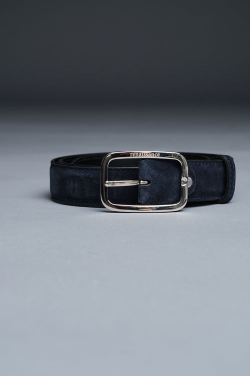 Astor Suede Belt | Midnight Navy