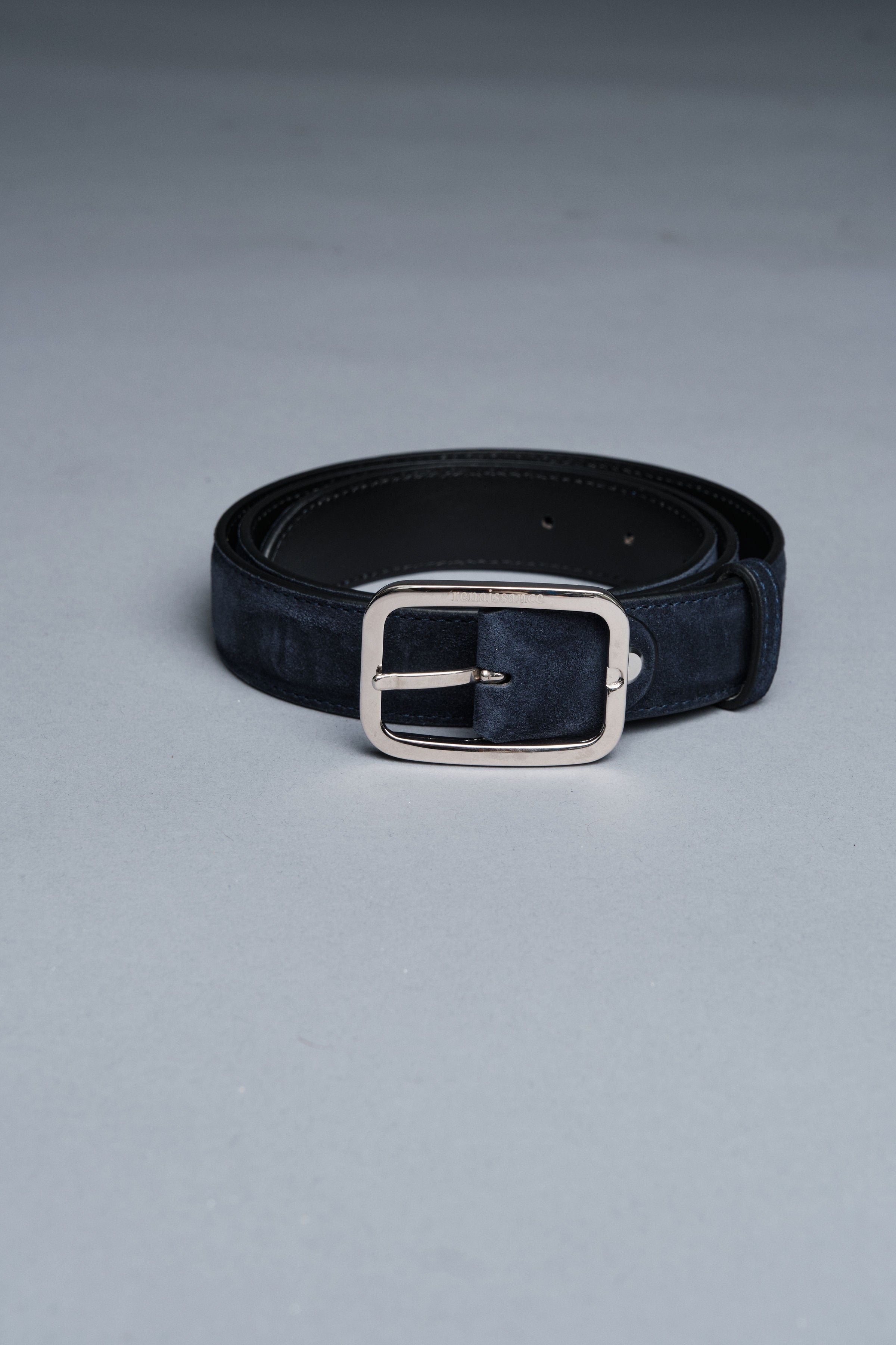 Astor Suede Belt | Midnight Navy
