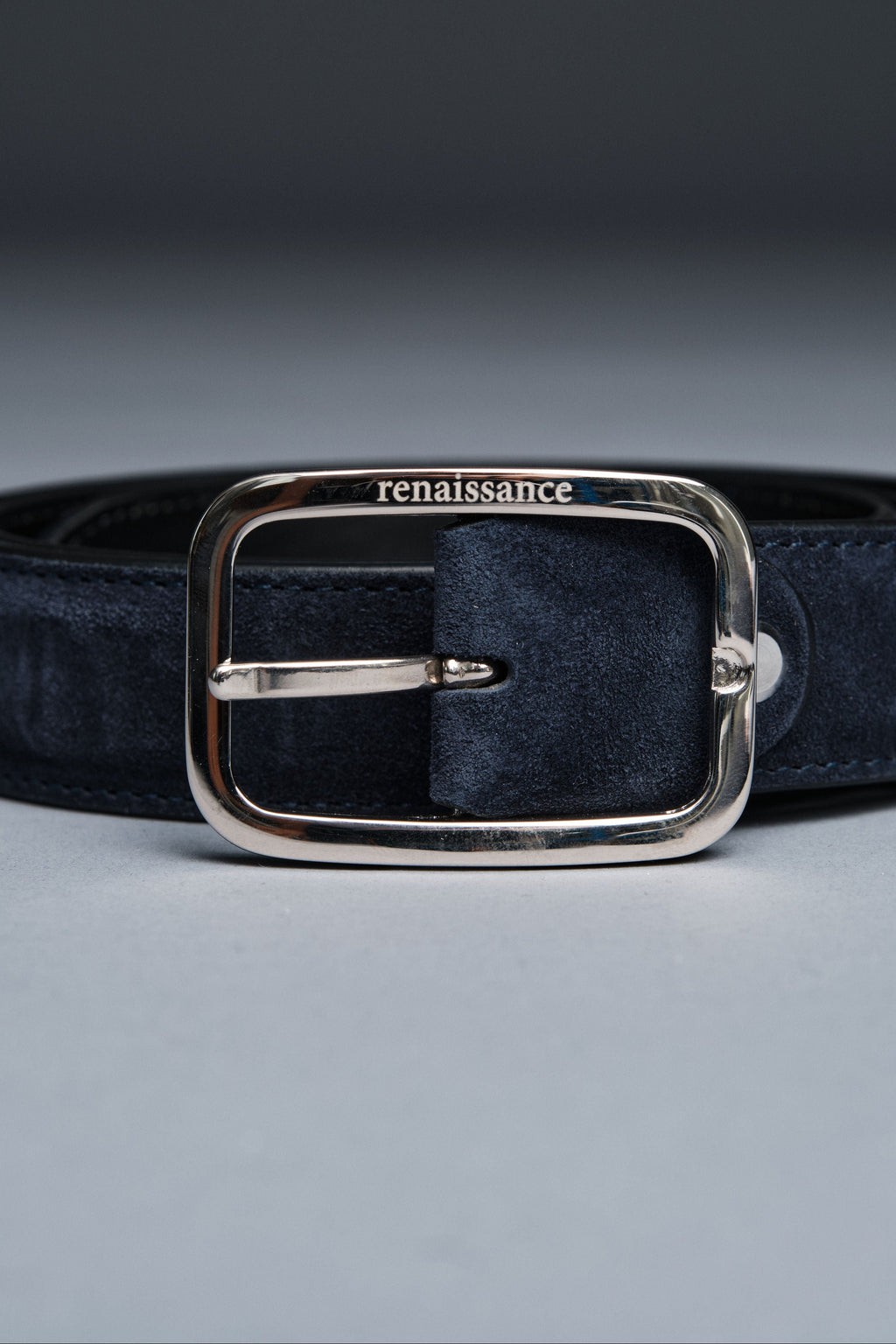 Astor Suede Belt | Midnight Navy