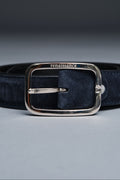 Astor Suede Belt | Midnight Navy