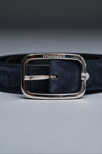 Astor Suede Belt | Midnight Navy