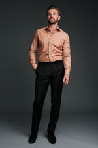The Marino Shirt | Cognac Stripe