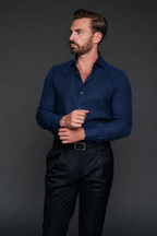 The Corso Linen Shirt | Midnight