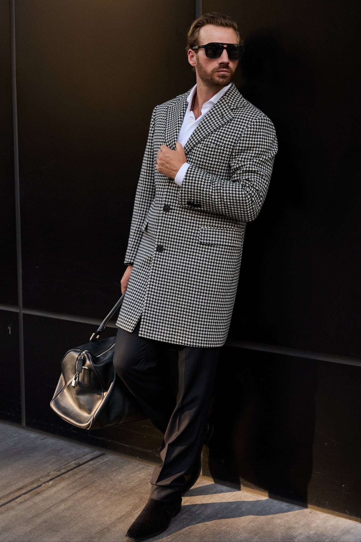 The Milano Brera Coat | Houndstooth