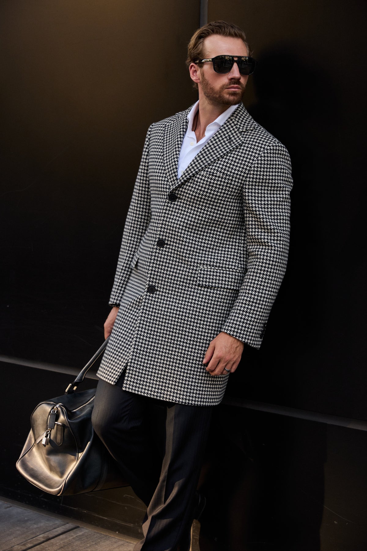 The Milano Brera Coat | Houndstooth