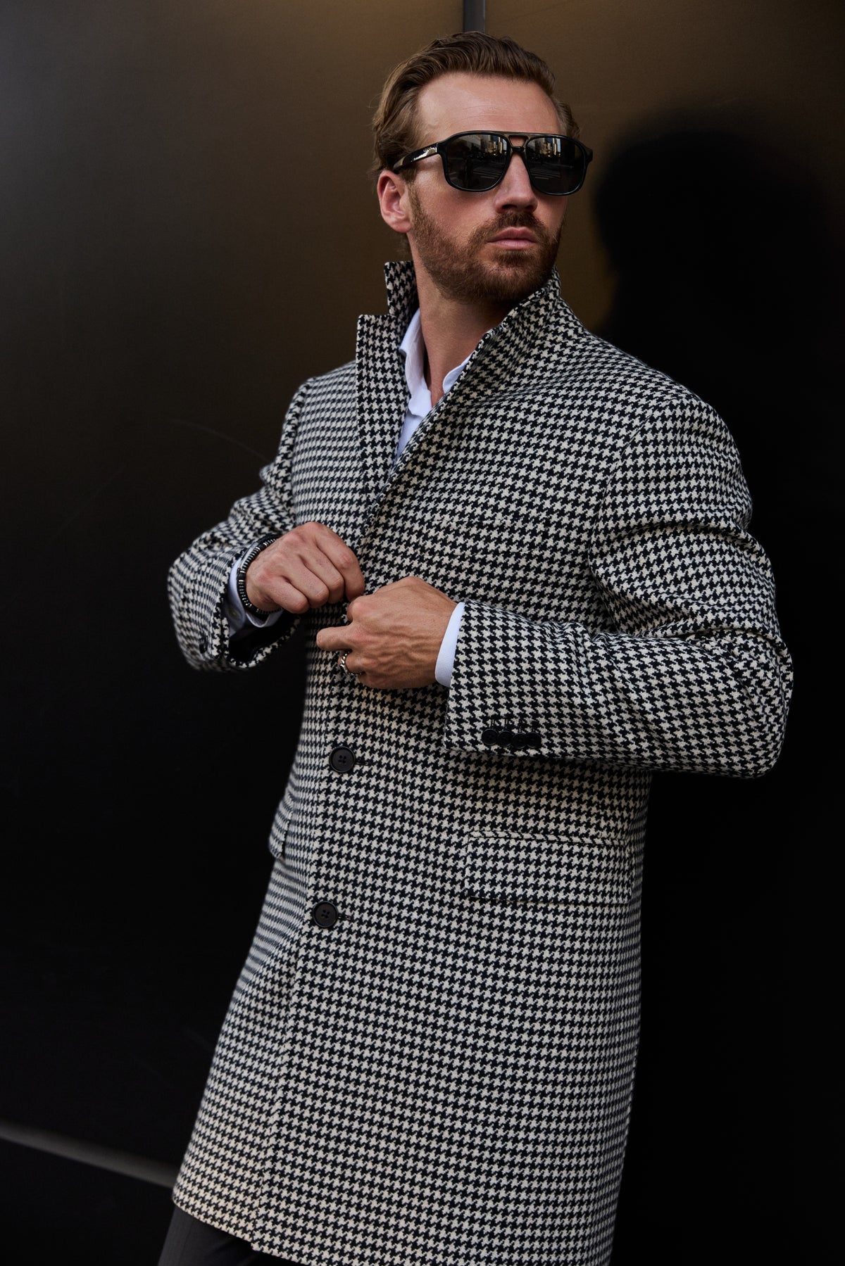 The Milano Brera Coat | Houndstooth