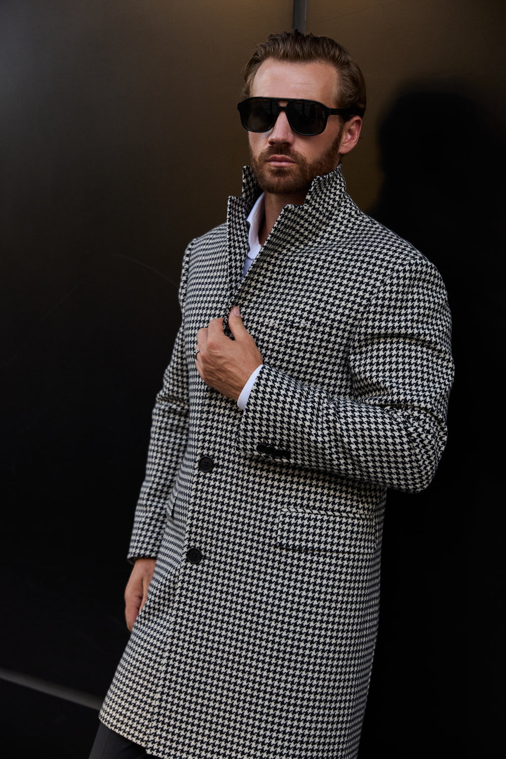 The Milano Brera Coat | Houndstooth
