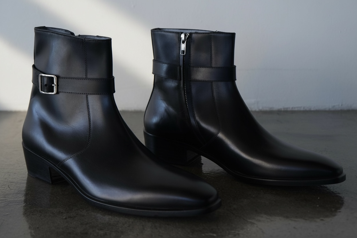 The Astor Boot | Black Calf Leather