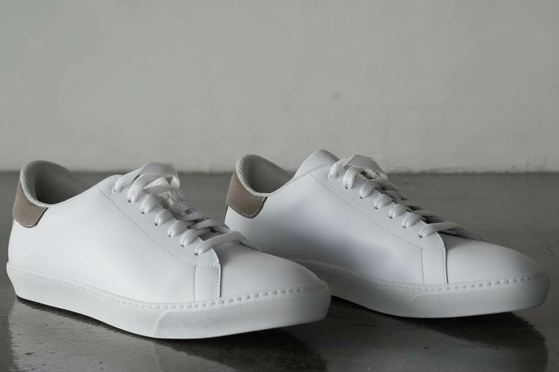 The Rowe Trainer | White Calf Leather