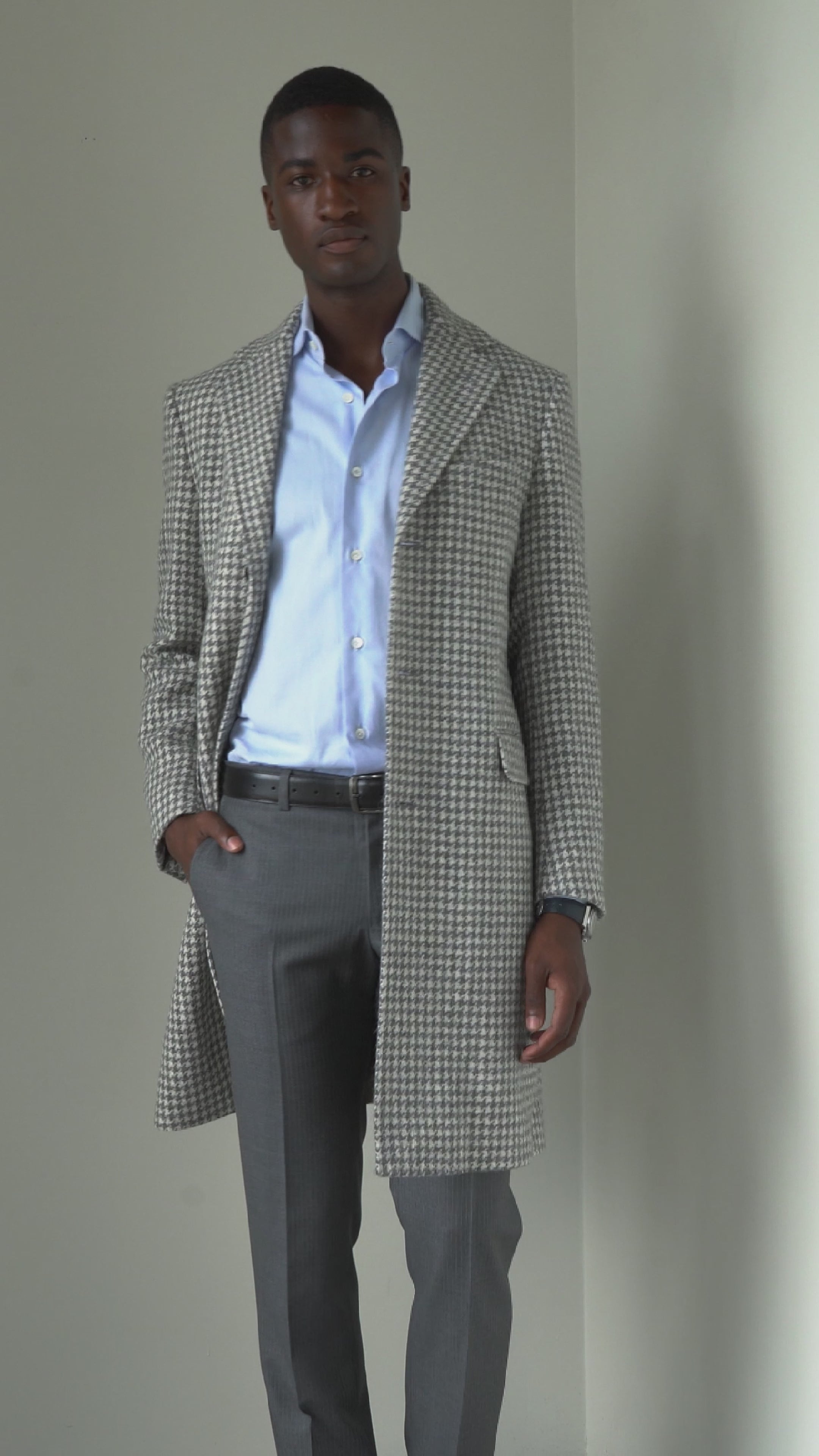 The Saviano | Ash-Ivory Houndstooth
